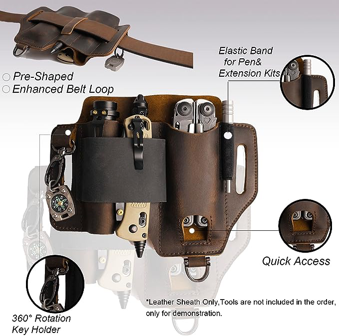 EDC Leather Belt Pouch