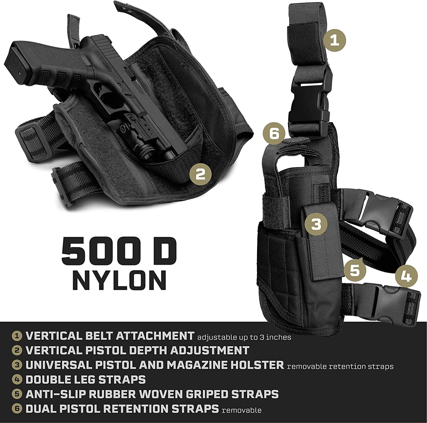 TACTEC Universal Drop Leg Holster