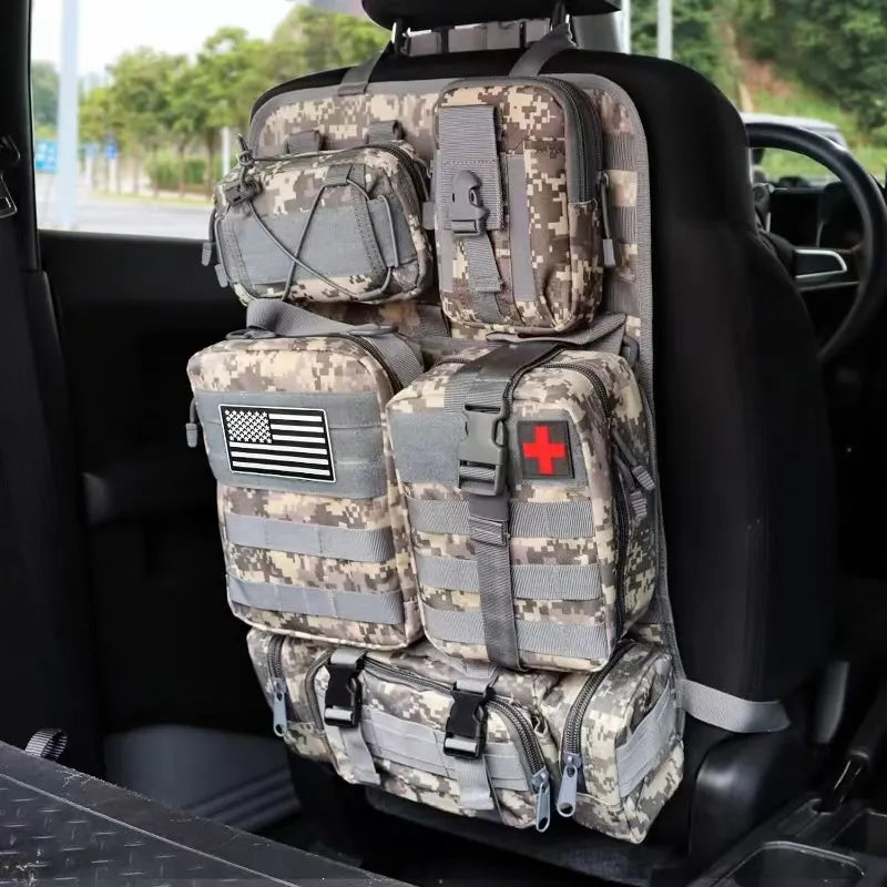 Tactical MOLLE Seat Organizer Full Set - SkullVibe