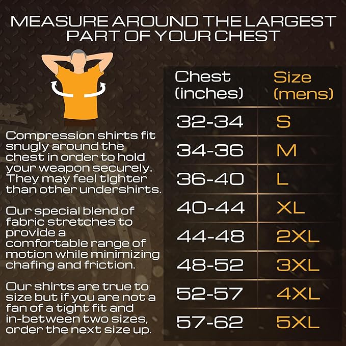 concealed carry shirt sizing
