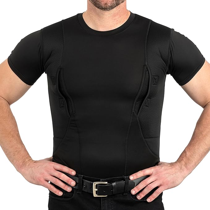 black concealed carry shirt