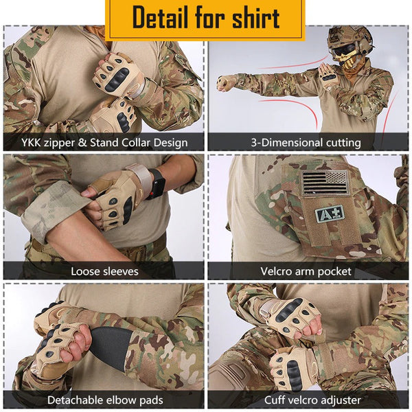 Complete Tactical Military Combat Uniform Pro