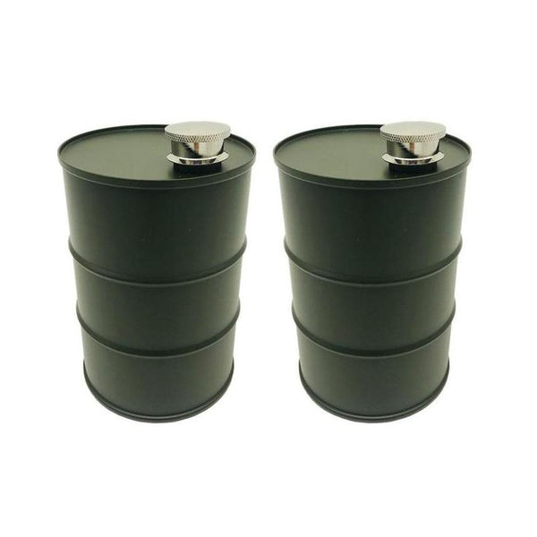 Oil Drum 25oz Hip Flask - SkullVibe