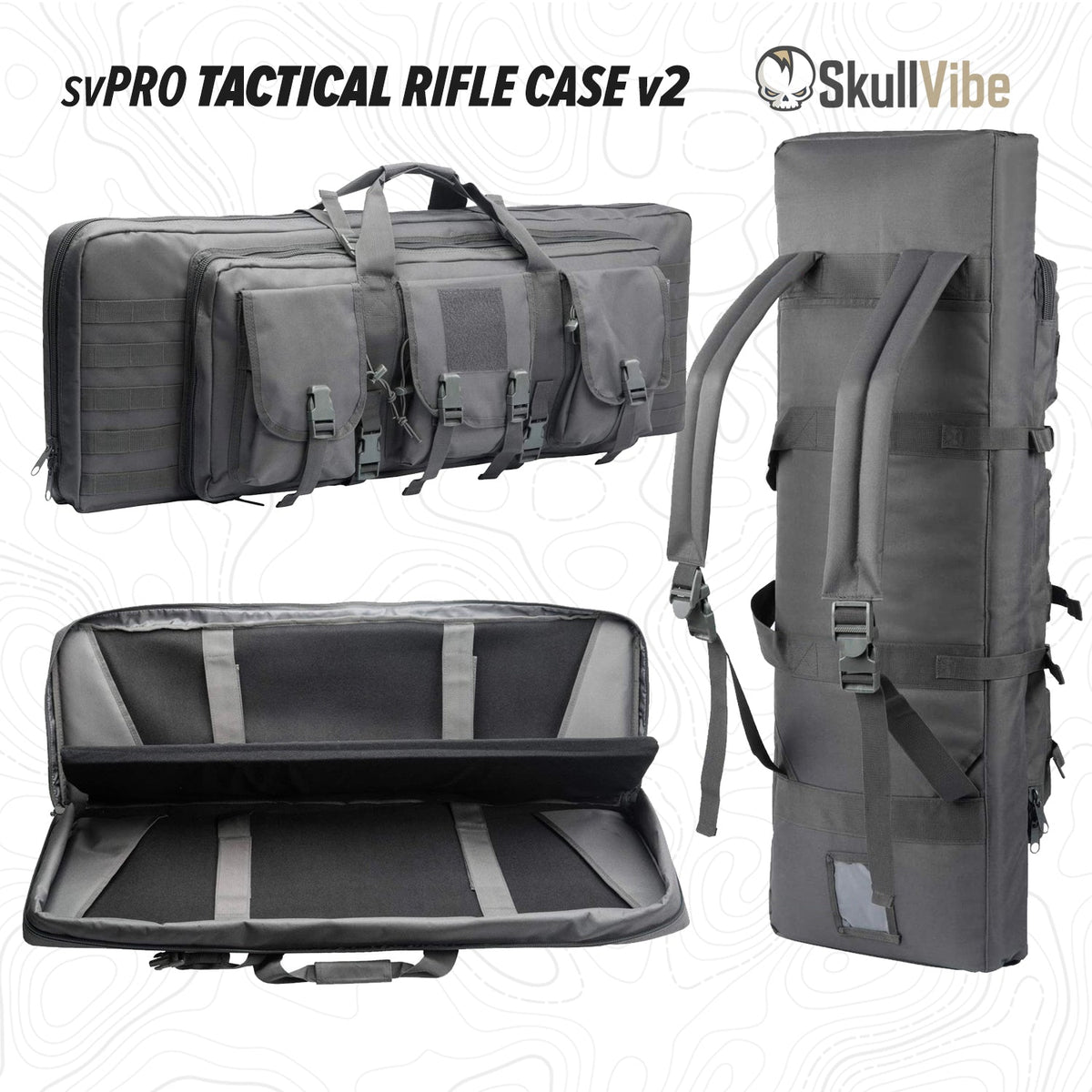 svPro™ Tactical Rifle Case v2 - SkullVibe