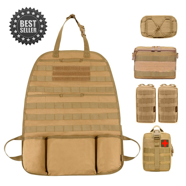 Tactical MOLLE Car Seat Organizer v2 - SkullVibe