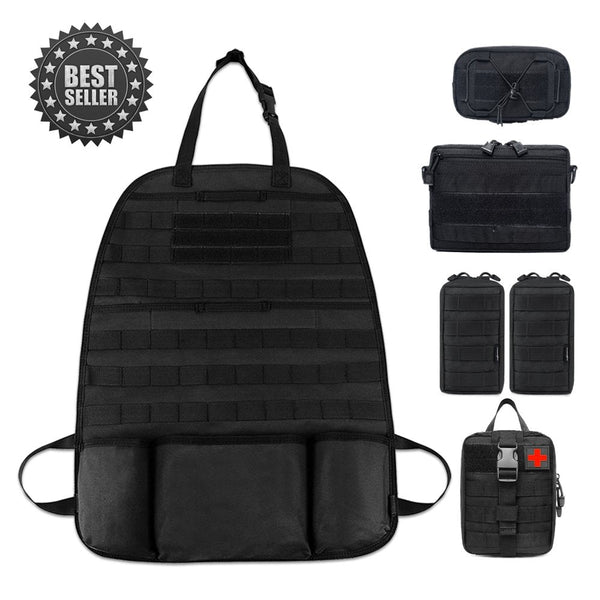 Tactical MOLLE Car Seat Organizer v2 - SkullVibe