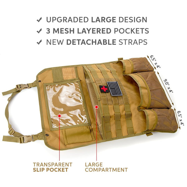 Tactical MOLLE Seat Organizer v3