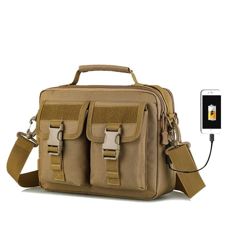 Tactical Shoulder Handbag (USB Support)