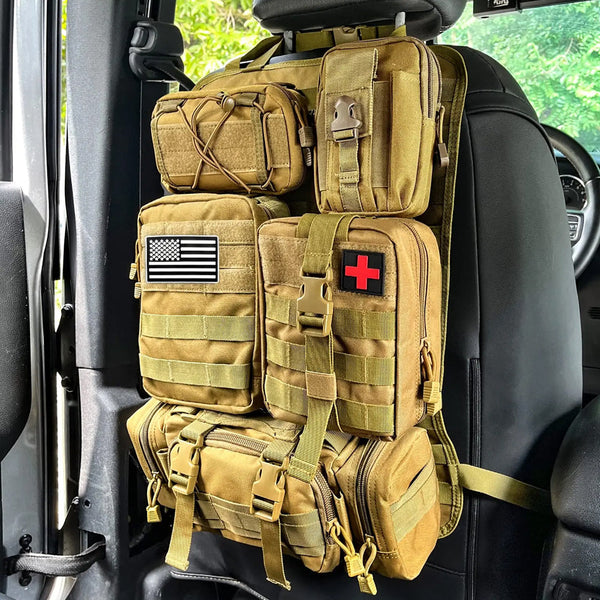 Tactical MOLLE Seat Organizer Full Set