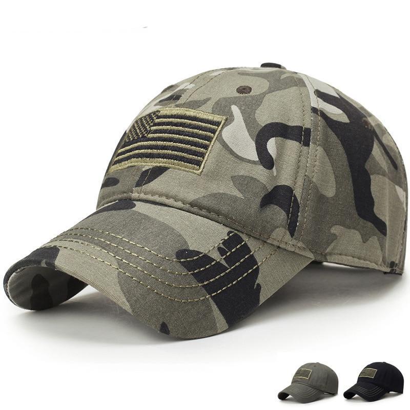 US Flag Camo Baseball Cap