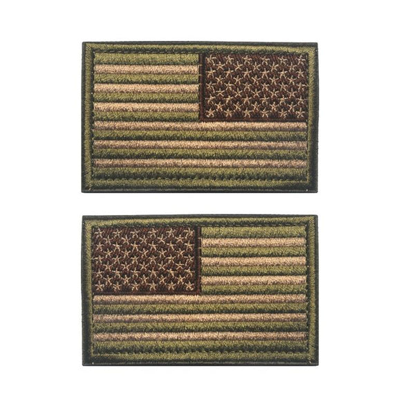 US Flag Military Patches (Combo)