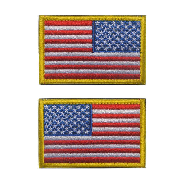 US Flag Military Patches (Combo)